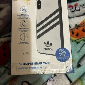 Three striped Adidas phone case for a smaller iPhones